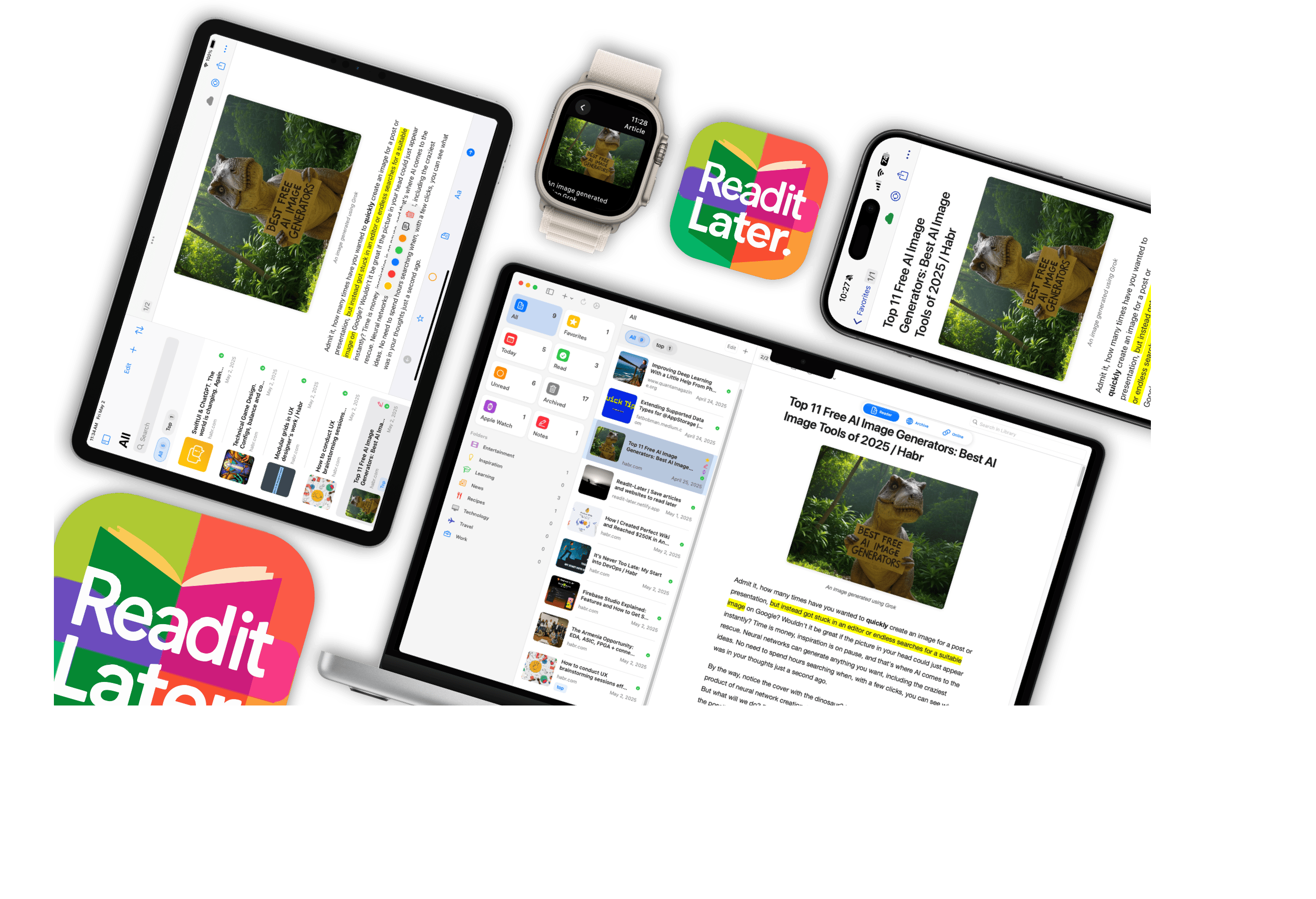 ReadIt-Later App Interface